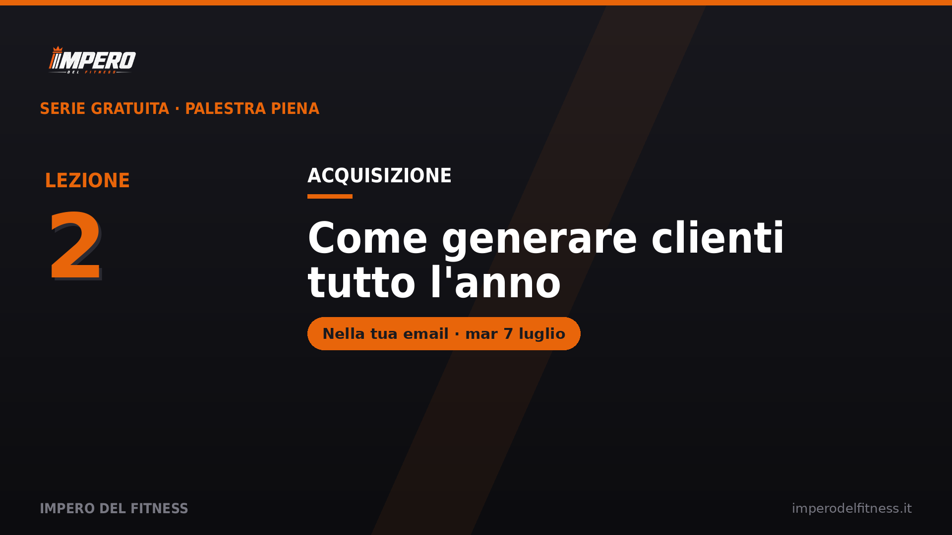 Lezione 2 — Acquisizione